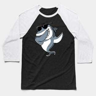 Dabbing Shark Baseball T-Shirt